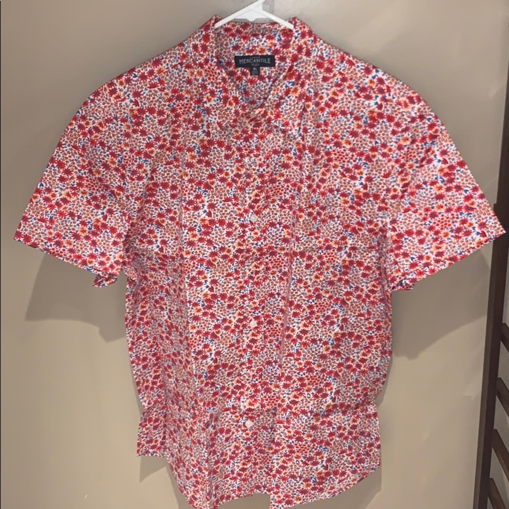 J.Crew Mercantile Floral Short Sleeve Button Down